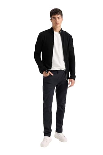 DeFacto Mens Casual Slim Jean Cut Chino Trousers Trousers (pack of 1) Pants