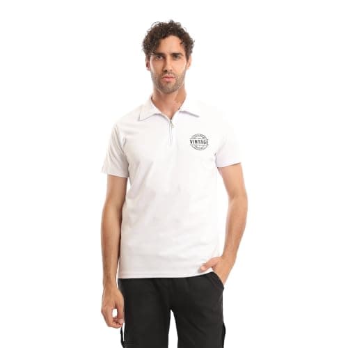 Andora Mens Zipped Neck Short Sleeves Polo Shirt (pack of 1)