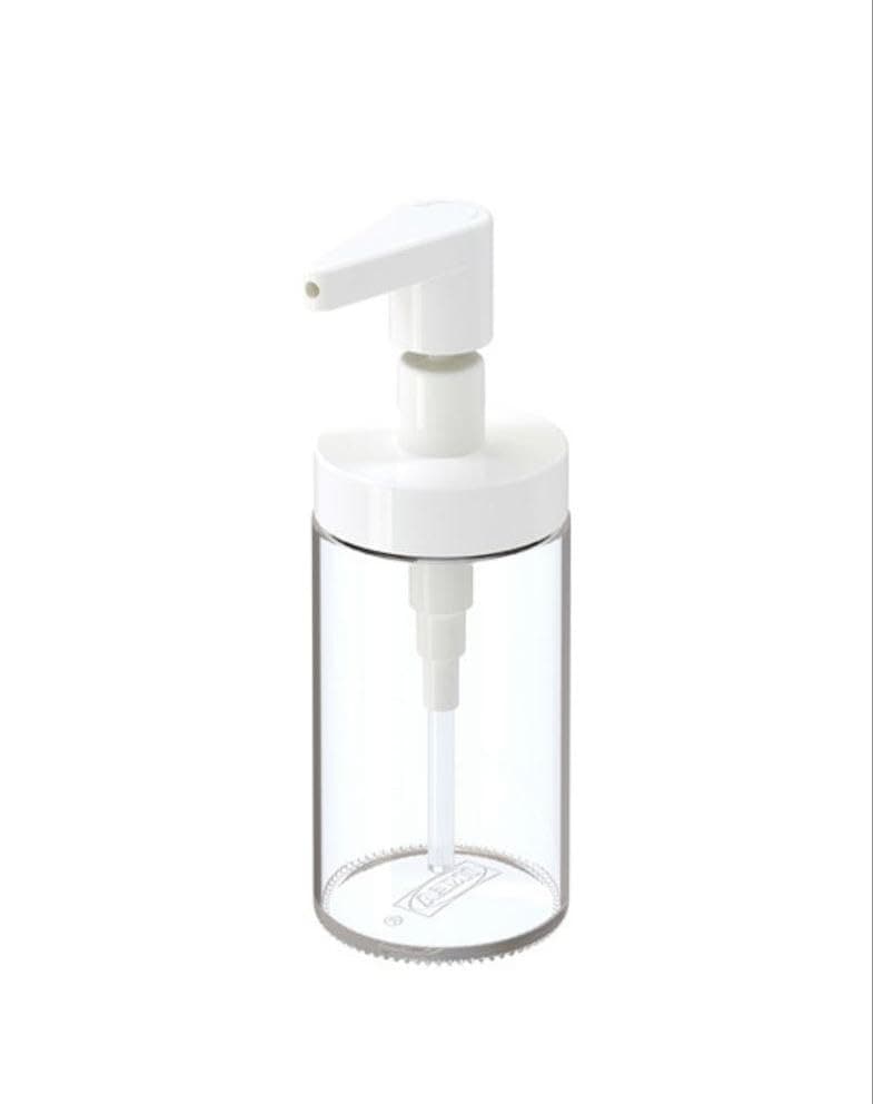 Generic Clear Glass Soap and Shower Gel Dispenser, Transparent, with Pump, .soh