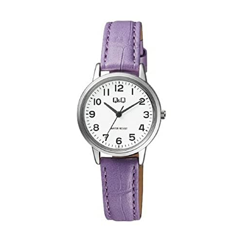 Q&Q Purple Leather Strap Q925J334Y