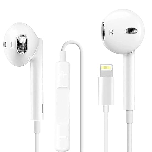 JUZOXEO Lightning Headphones (MFi Certified) Compatible with iPhone 13 12 11 Pro Max iPhone X XS Max XR iPhone 8 Plus iPhone 7 Plus with Microphone Controller