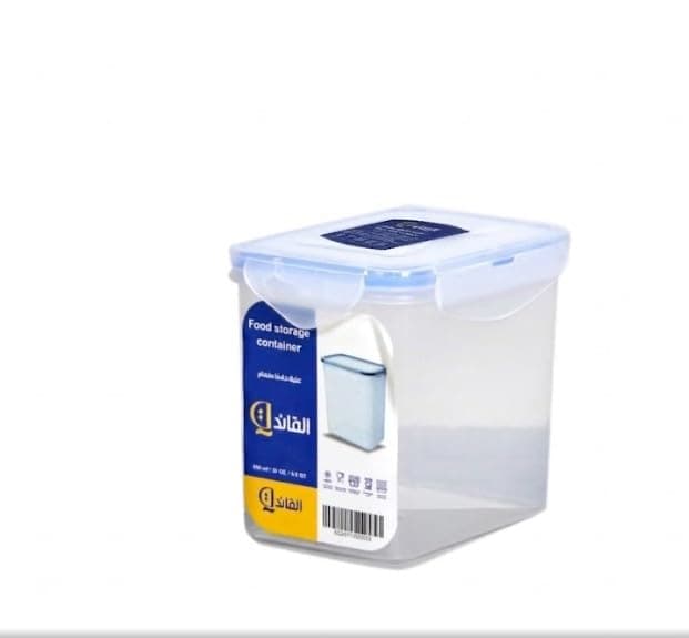 Rectangular Plastic Food Storage Container with Clear Lock Lid, 850ml Airtight Container with Silicone Seal, Leakproof and Odour-Proof Design for Fresh Food Storage Home organizers and storage