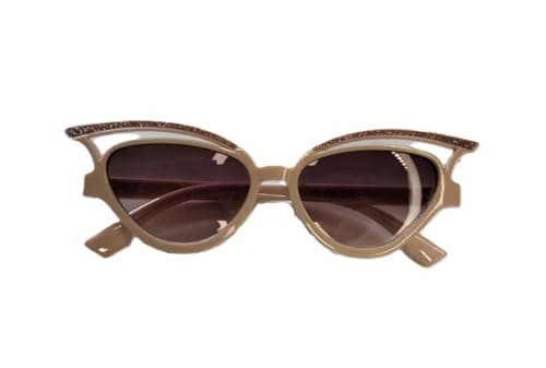 Beige Cat-Eye Sunglasses