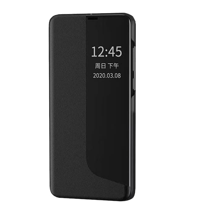 Back Case Cover Compatible with Honor 400 Case Flip Leather Cover Clear With Kickstand Phone Case Hard Flip Shockproof Protective Cover Compatible with Honor 400 (Black) Cellular phone case