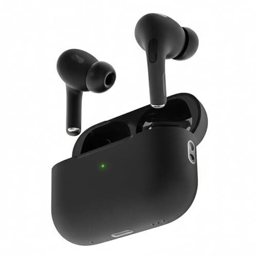 Wireless Bluetooth Earbuds Compatible with TWS, In-Ear Design with Charging Case and LED Indicator, Built-in Microphone and Passive Noise Cancellation, Smart Touch Control for Sports, Work, and Drivin Headphones
