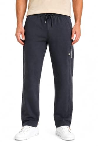 Men’s Casual Wide Leg Jogger Pants – Adjustable Drawstring-Black | Men’s Casual Wide Leg Jogger Pants – Adjustable Drawstring-Black
