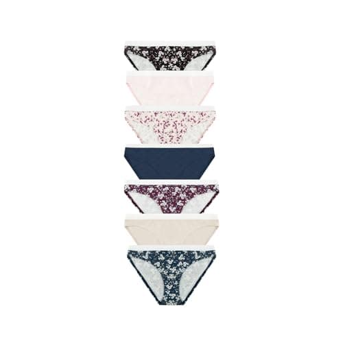 Milk Pack of 7 Daily Bikini Panties Underwear for Women (Multicolor, XL) Underpants