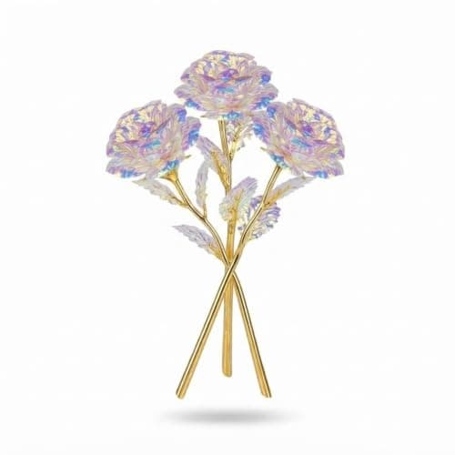 Premium Artificial Roses for Decoration with Glitter Details and Bright Colors Artificial plant