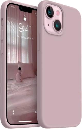 Silicone Phone Cases Cover (Compatible with iPhone 13 Mini) Case, Ultra, Slim Shockproof Protective [Soft Anti-Scratch] 5.4 inch iPhone 13 Mini - Clove Pink