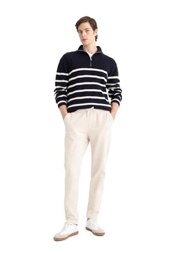 DeFacto Mens Casual Jogger Fit Woven Bottom Trousers Trousers (pack of 1) Pants