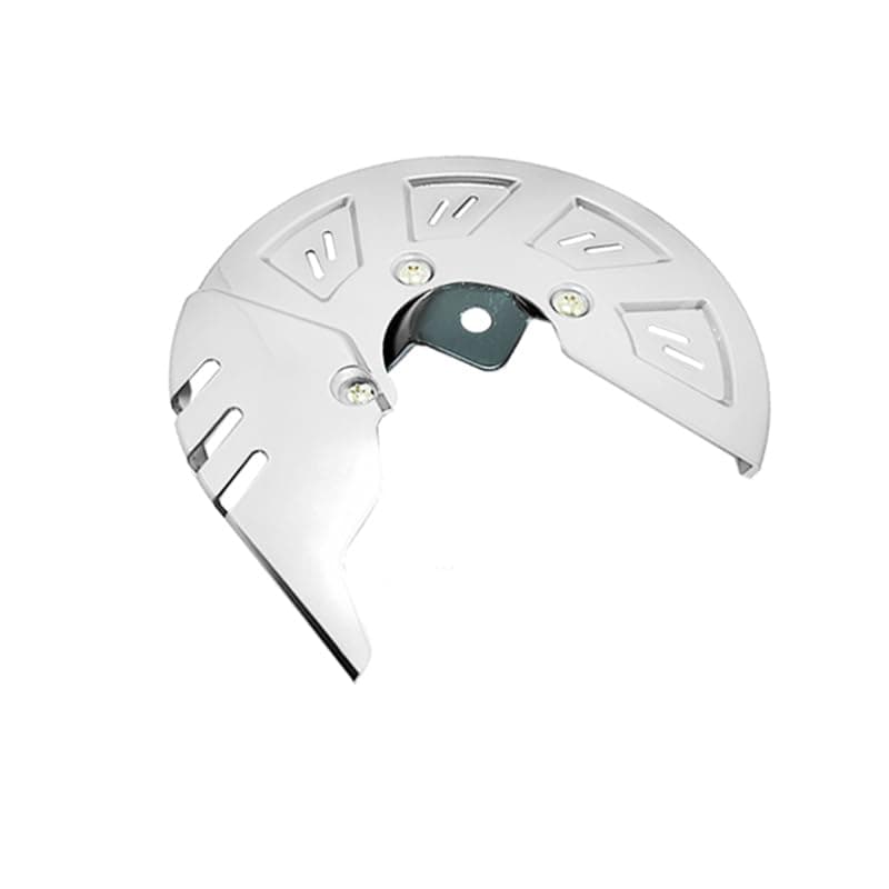 KaberTrade Motorcycle Front Disc Brake Pad Disc Protector Cover Caliber Heavy Duty Aluminum Disc Protection Cover (Satin Nickel Silver,Code:10575) Vehicle exterior guard