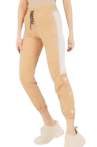 MEZA Women's Milton Jogger Pants with Side Stripe, No Pockets, Slim Fit