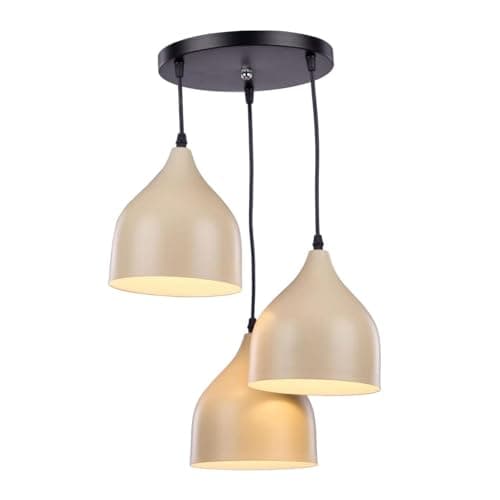 Generic 3M10C High Quality Modern Design Ceiling Lamp for Living Room, Bedroom, or Hall - Creamy