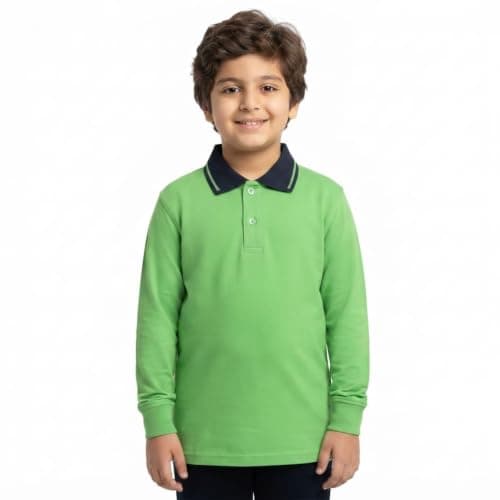 Red Circle Unisex Kids long Sleeve Polo T-Shirt long Sleeve Polo T-Shirt Outerwear