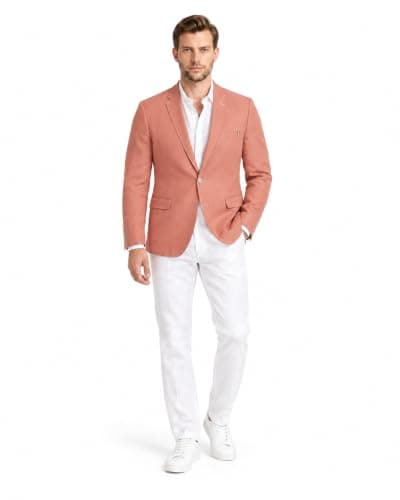 24050147 wahdan Linen Blazer for Men
