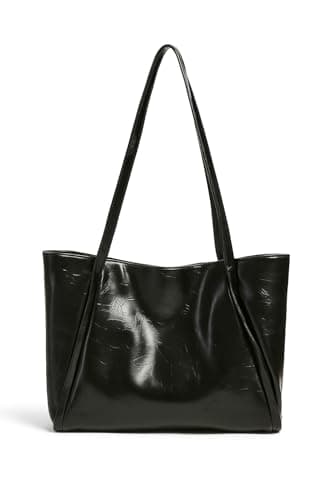 Women's Leather Shoulder Bag | Large Capacity for School, Work, Travel & Everyday Use | Elegant with Long Straps | Lightweight & Durable Design Handbag