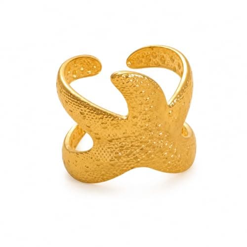 Gold Starfish Bracelet Fashion Design Nautical Jewelry for Women