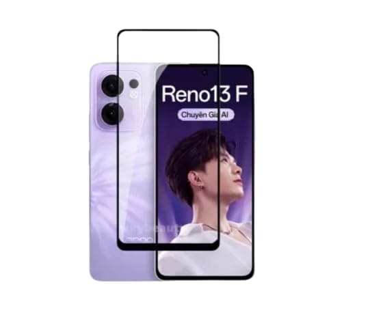 Ghazala Tempered Glass Screen Protector For Oppo Reno 13 F 5G, Clear