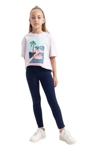 DeFacto Girls Legging Fit Knitted Bottom Leggings A6907A8 Leggings (pack of 1) Pants