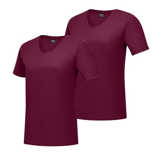 Hanes Women's Short Sleeve V-Neck T-Shirt