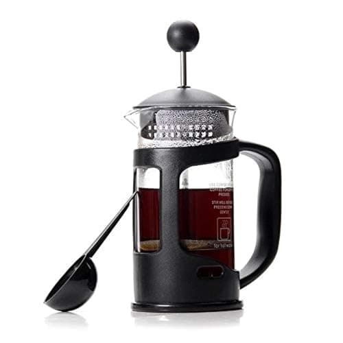 French Press Coffee and Tea Maker 350ml - Glass and Stainless Steel