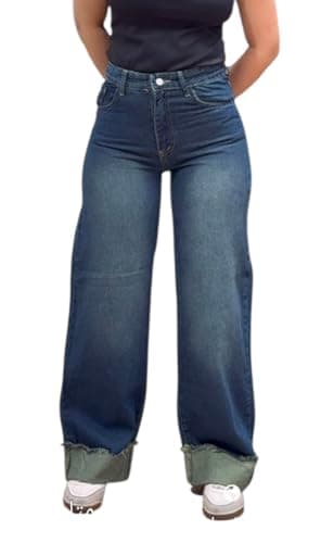 DALY Women's Cotton Straight Leg Jeans