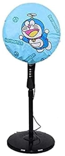 Waterproof Dust And Moisture Defender Case Cover For Fans - Easy To Use With Fashion Painting (Blue Cartoon Character) Electric fan