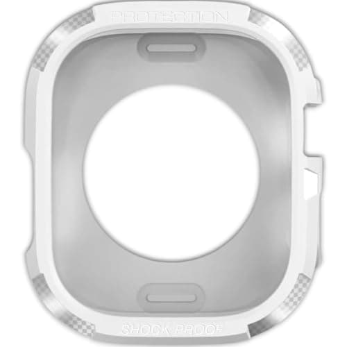 Cover Smart Watch Ultra 2.20 Case For unisex, Hard PC Frame without Screen Protector, Silicone Shell Ultra Slim Protective For iwatch Ultra 49mm (White) Portable electronic device cover