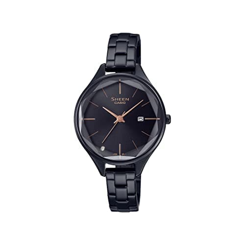Casio Analog Black Dial Women's Watch-SHE-4062BD-1AUDF