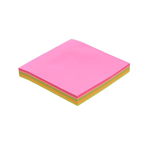 Aopai Multi Color Sticky Notes 8x8cm Set of 100 Sheets - Square Sticky Note Self stick note