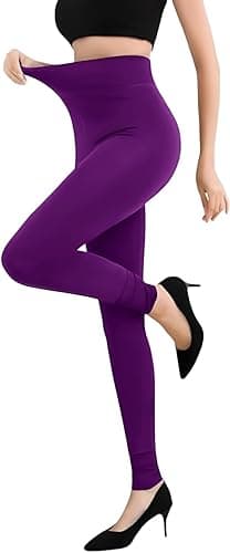 Mizah Women's Thermal Leggings High Waist Padded Inner Elastic One Size Fits All Sizes 45 to 95 Kg - Heavy Winter Pants