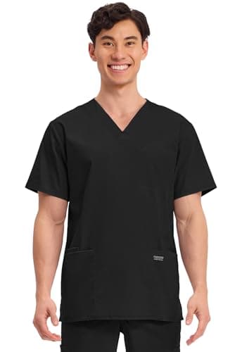 Cherokee Men Scrubs Top Workwear Professionals V-Neck WW695 Shirt