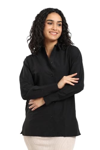 CARINA Womens Classic Collar Relaxed Shirt Modern