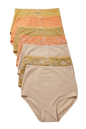 Carina Pack of 7 Colored Full Brief Panties Underpants