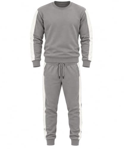 طقم رجالي برقبة دائرية – سويت شيرت وبنطلون رياضي للخروجات والاستخدام اليومي AB Track suit