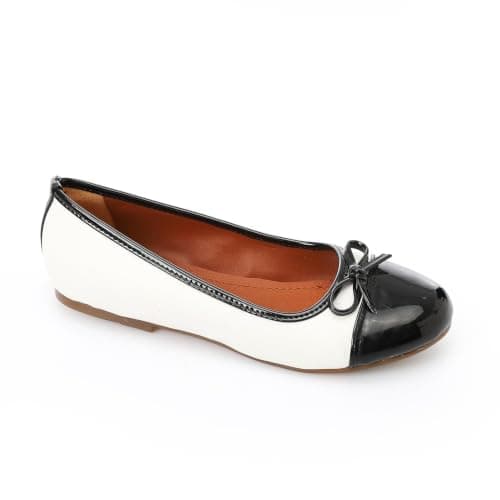 Patent Bow Mary Jane Ballet Flat | Girls Leather Shoes Soft Casual Shoes.