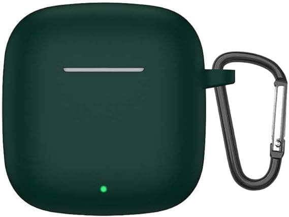 Silicone Case with keychain for HUAWEI FreeBuds SE 3 / SE 2, Dark Green Color