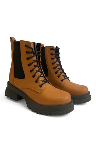 OG Women’s Lace-Up Combat Boots – Chunky Sole Fashion Ankle Boots
