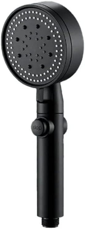 High-Pressure Turbo Shower Head - Multi-Mode, On/Off Button, 360° Swivel Design for Enhanced Water Flow & Conservation Showerhead
