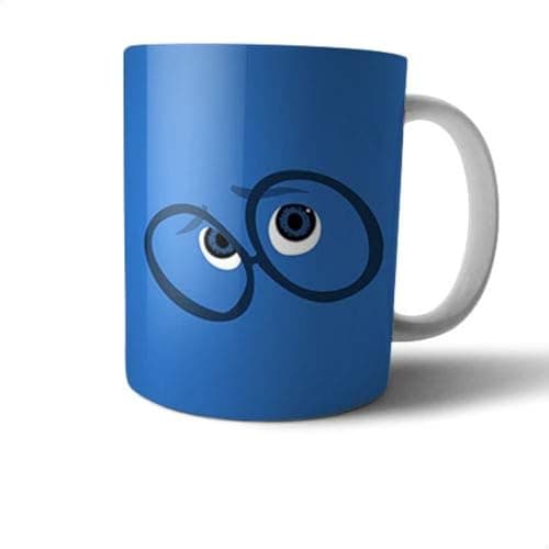 Ceramic Sadness Character Print Mug - Multi Color Drinking cup