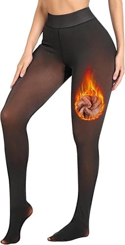 MIZAYA Thermal Winter Socks, Luxury Fur Lining, Warm and Comfortable - Comfortable Padded Cologne Pants for Girls and Women