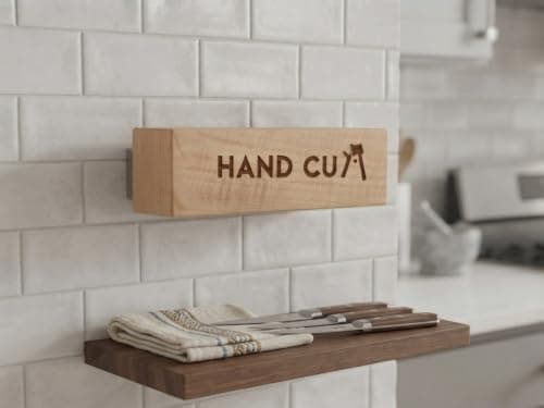 4 Pack Wooden Wall Hooks Modern Hangers for Jackets Bags Scarves and Keys