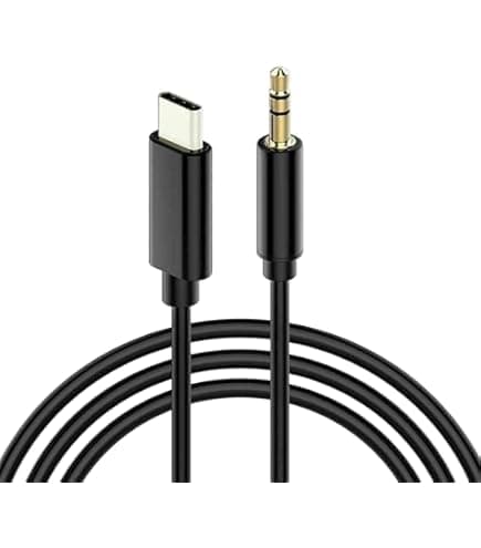 USB C to 3.5mm Male AUX Cord, USB C to 3.5mm Car Stereo Headphone Aux Cable Adapter Type C to 3.5mm Type C Electronic adapter