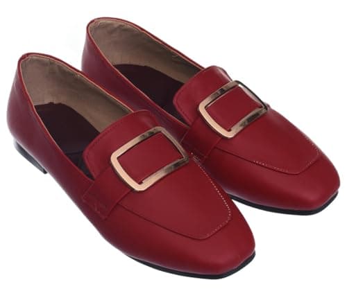 B&W womens B&W-W086-Burgundy Sneaker