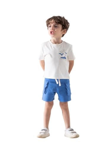 Sotra Baby & Kids Pajama Set, Comfortable Cotton Sleepwear - Style 221409, Beige, 18m