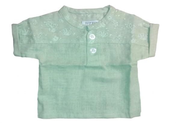 lovely land Baby Boys Boy's Short-sleeved T-shirt in Olive Green Classic