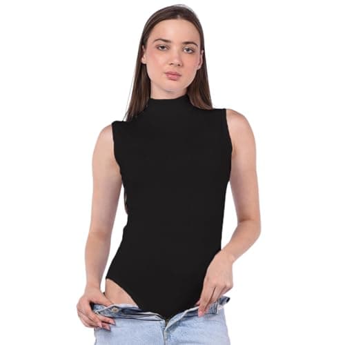 Comodo Womens Sleeveless Bodysuit Underwear With High Neck Underwear (pack of 1)