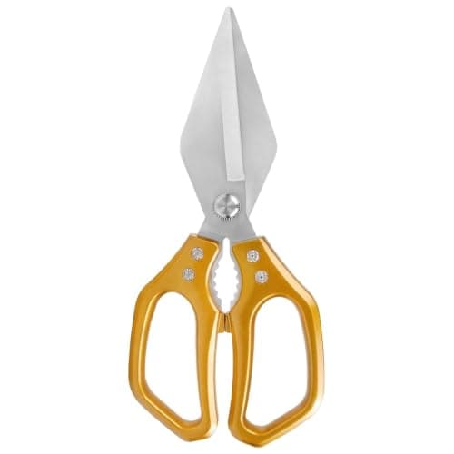 Stainless Steel Heavy Duty Kitchen Scissors and Poultry Shears. (Gold)