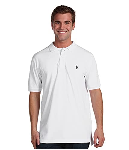 U.S. Polo Assn. Men's Classic Polo Shirt, White, L