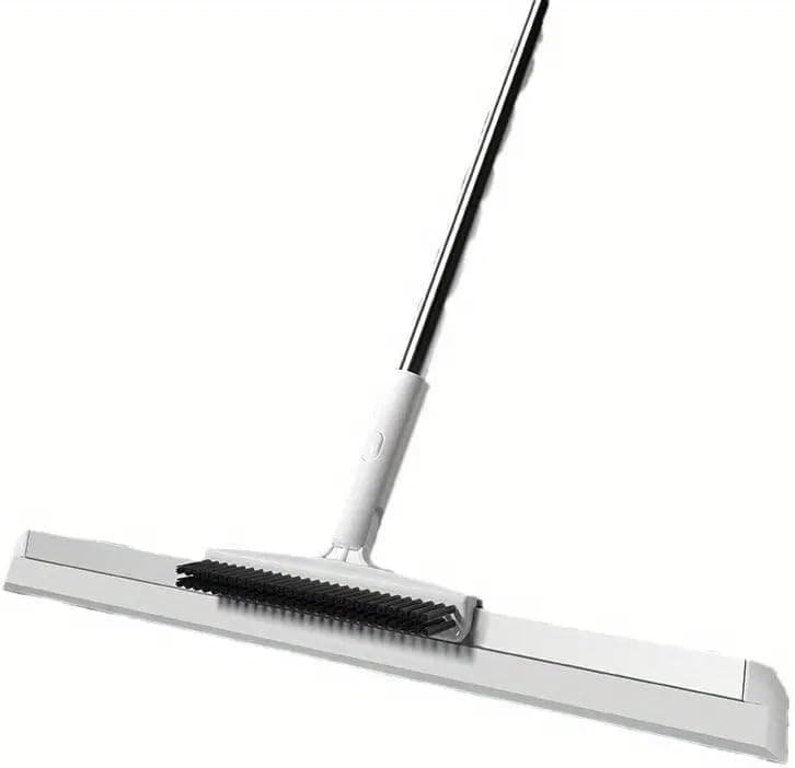 Multipurpose Glass Wiper - Extendable Metal Handle and 180 Degree Moving Head for Cleaning Glass and Surface Squeegee